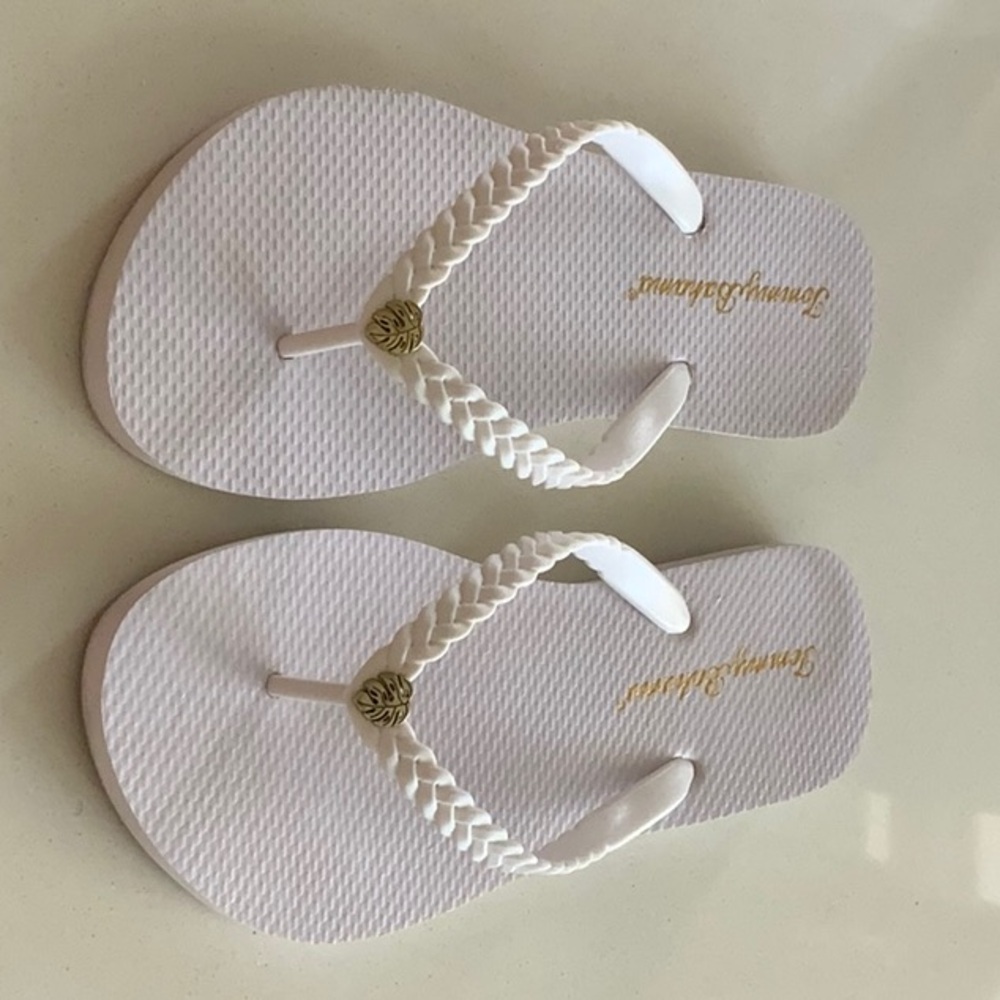 TOMMY BAHAMA FLIP FLOPS WHITE SIZE 8